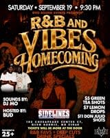 GVO SOUND PRESENTS: R&B & VIBES - AAC Homecoming