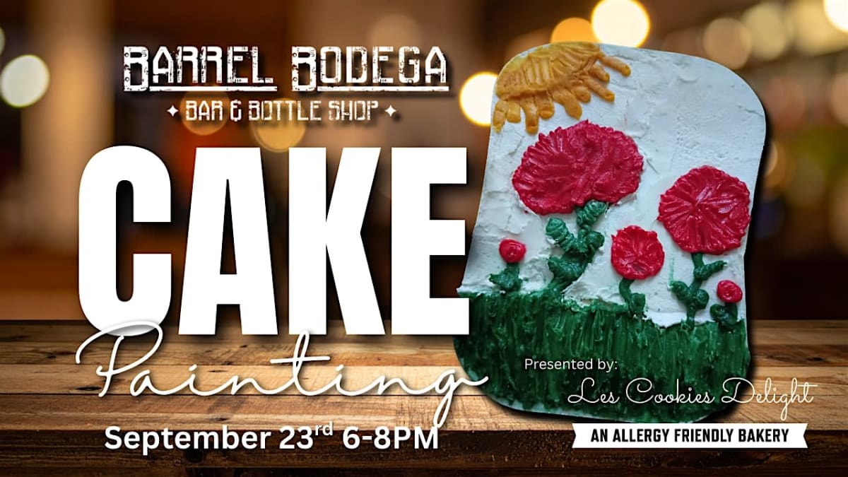 Cake Painting at Barrel Bodega: Presented by Les Cookies Delight