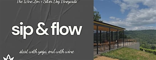 Sip & Flow at Silver Dog Vineyards