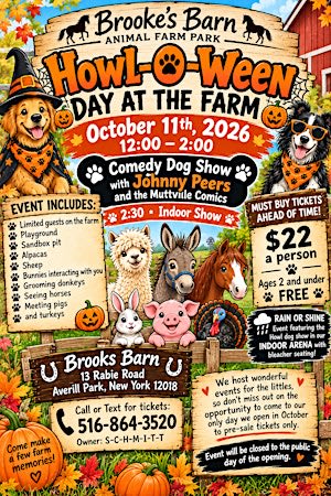 Howl-a ween at the Animal Farm Park!