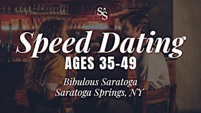 Speed Dating Ages 35-49 in Saratoga Springs, NY at Bibulous Saratoga