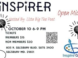 Inspire Gallery Open Mic With Sista Big