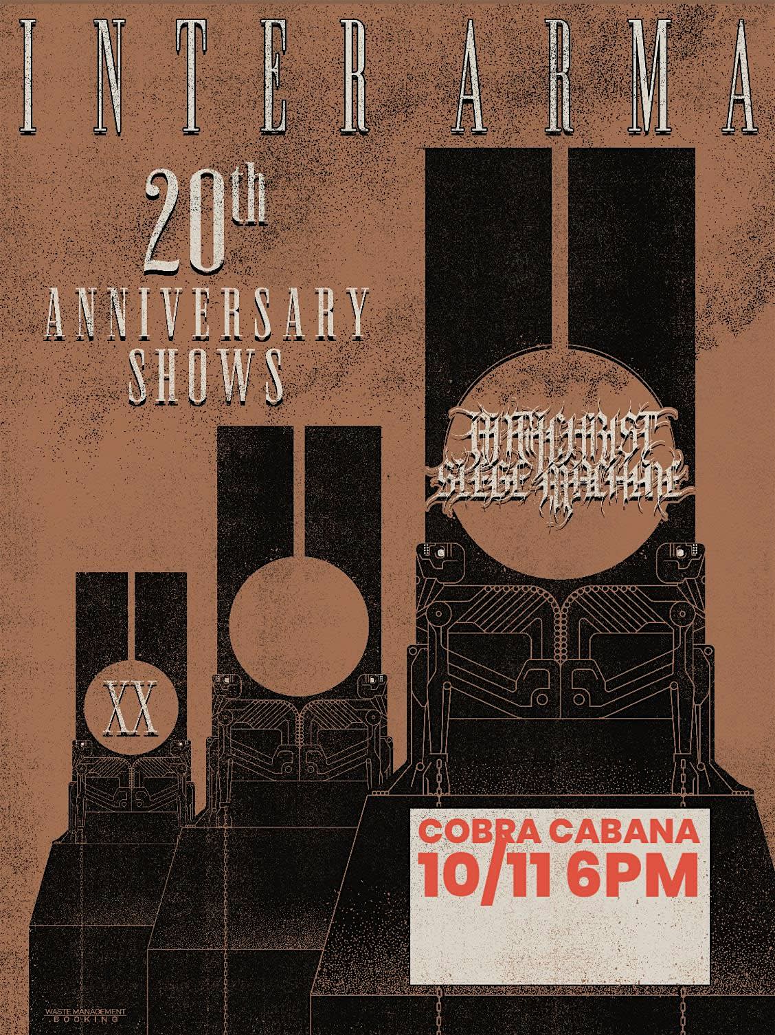 Inter Arma 20 Years w/ Antichrist Siege Machine at Cobra