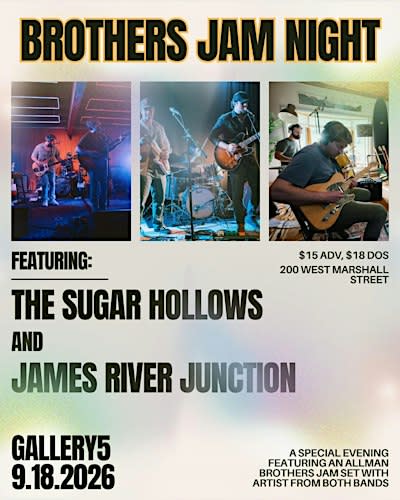 Brothers Jam Night! The Sugar Hollows with James River Junction