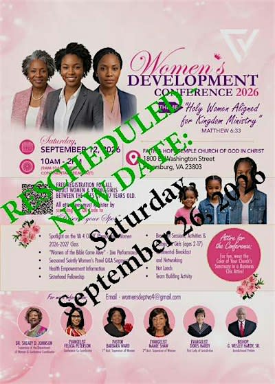RESCHEDULED - Women's Development Conference 2026 - 09/26/2026
