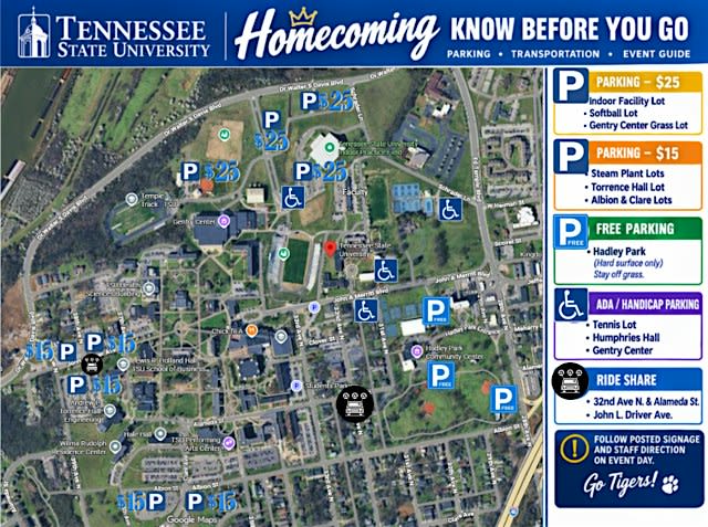 Homecoming 2026 Parking