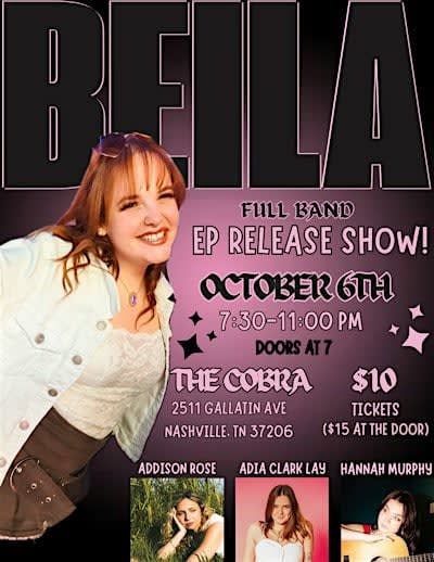 Venue: BEILA I Hannah Murphy I Adia Clark Lay I Addison Rose