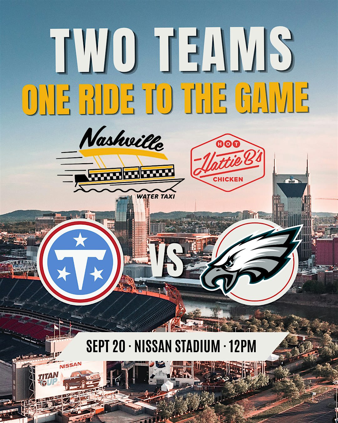 Titans/Eagles Gameday Water Taxi