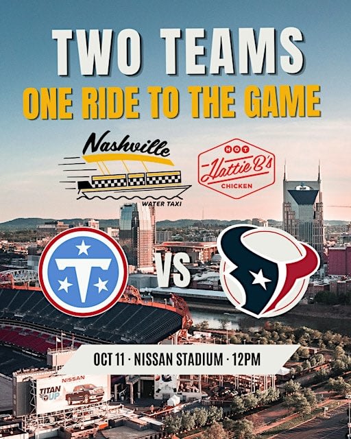 Titans/Texans Gameday Water Taxi