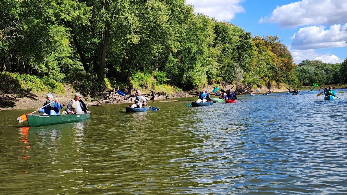 Menard County Trails & Greenways Fall Float on the Sangamon River