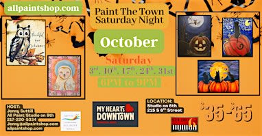 Paint the Town Saturday Night @ Studio on 6th October