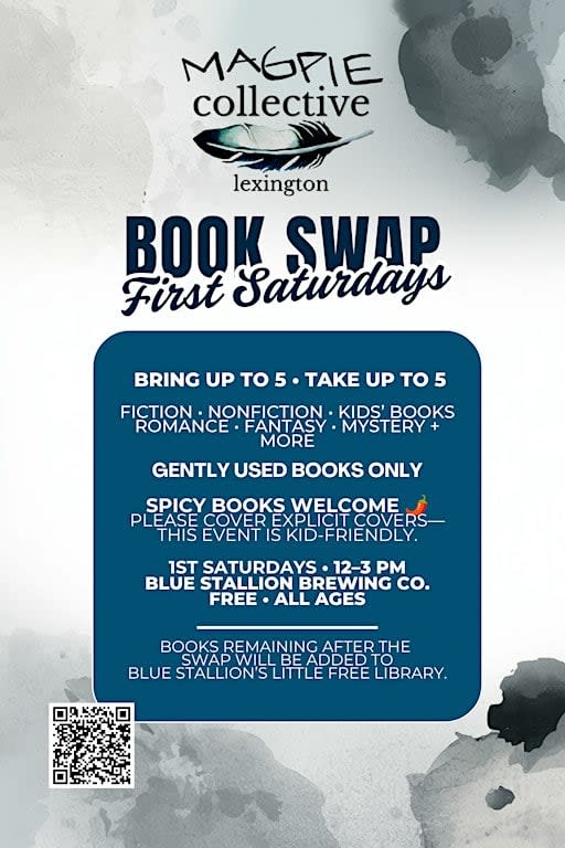 Monthly Book Swap @ Blue Stallion Brewing Co.