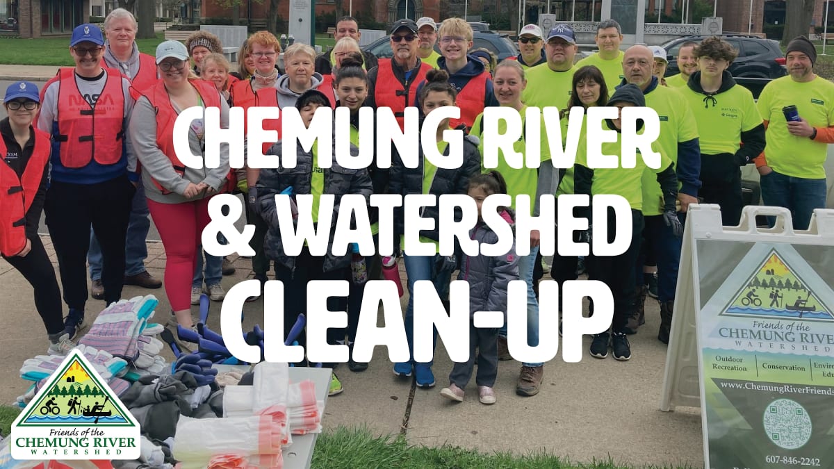 Chemung River & Watershed Clean-up: Grove Street Boat Launch