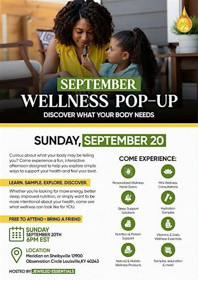 SEPTEMBER WELLNESS POP-UP: Discover What your Body Needs