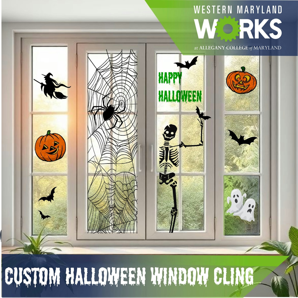 Halloween Window Cling Workshop