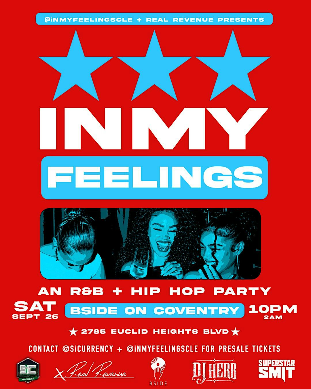 In My Feelings (R&B + HipHop Party) | SAT. SEPT 26TH @ Bside | 10PM