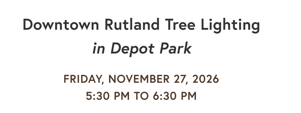 Downtown Rutland Tree Lighting