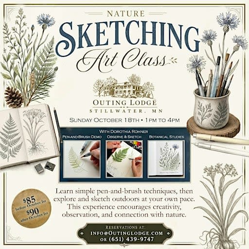 Nature Sketching Art Class