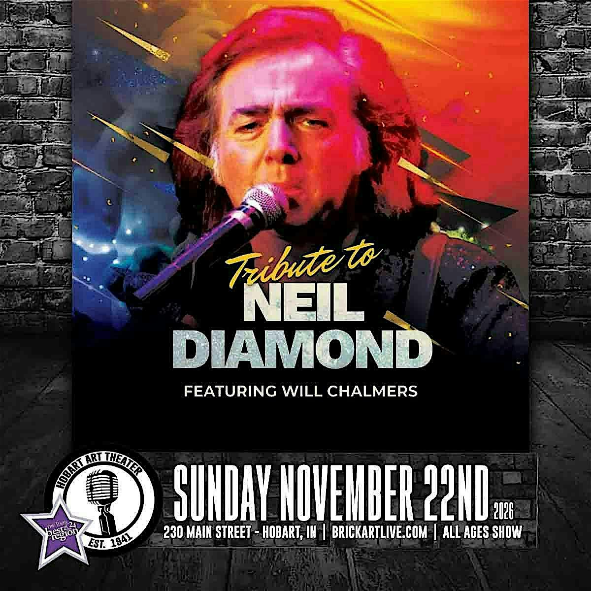 Neil Diamond Tribute: Will Chalmers