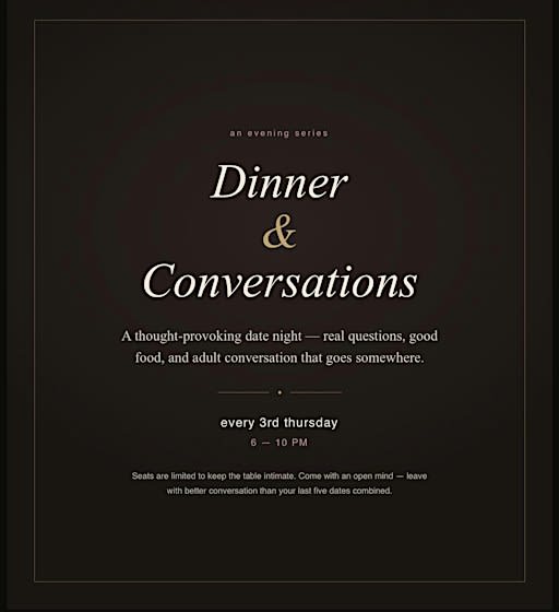 Dinner & Conversations | Battle of the Sexes