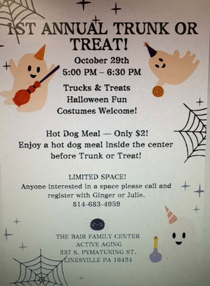 1st Annual Trunk or Treat