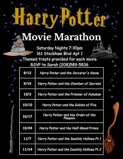 Harry Potter Movie Marathon