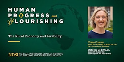 Challey Institute Human Progress & Flourishing Workshop - Tessa Conroy
