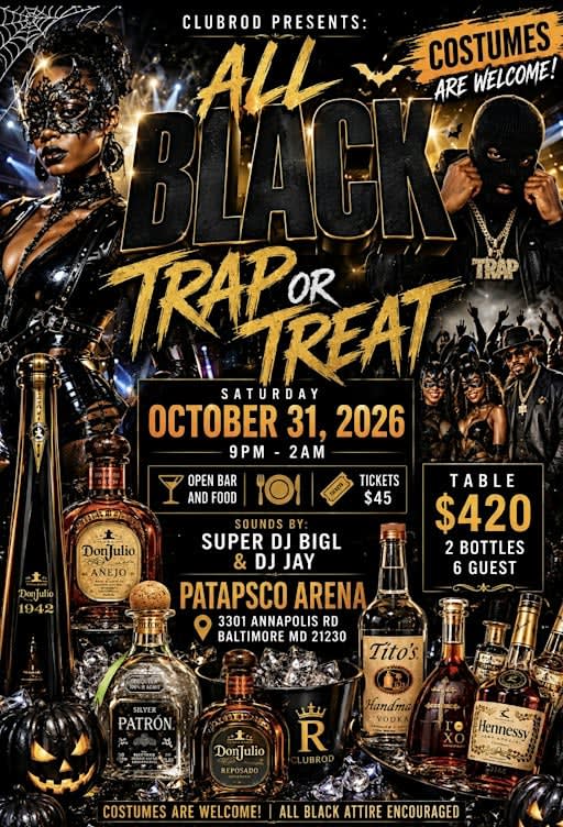 All Black  Everything Trap or Treat