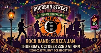 Rock Band Seneca Jam live at Bourbon Street on the Beach