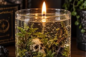 Skull Terrarium: Make & Take Gel Candle