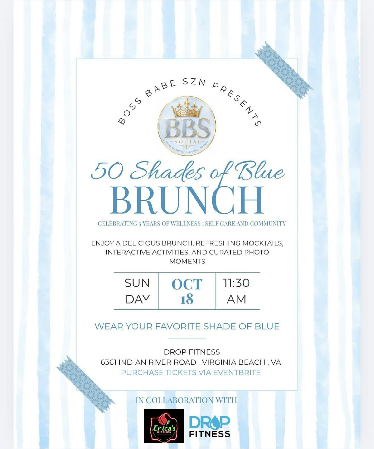 50 Shades of Blue Brunch