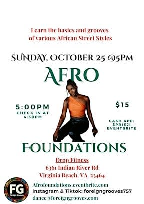 Afro Foundations dance class