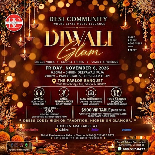 Diwali Glam — DESI Community Diwali Party