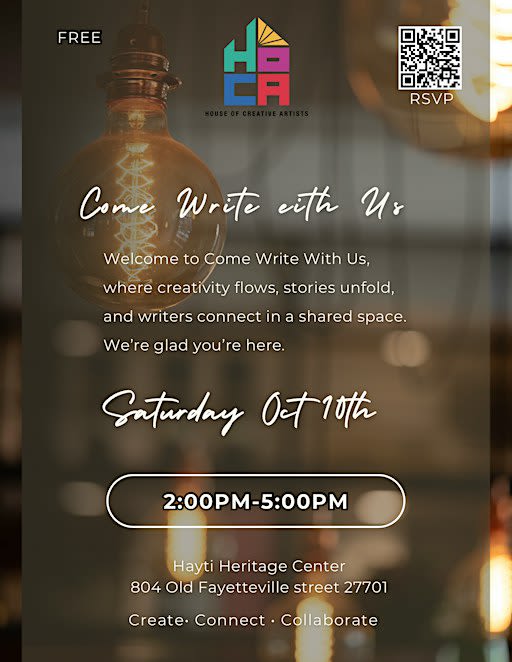 COME WRITE WITH US!