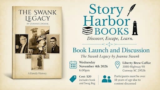 Book Launch and Discussion - The Swank Legacy by Joanna Swank