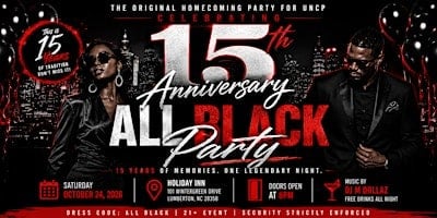 ALL BLACK PARTY 15th ANNIVERSARY