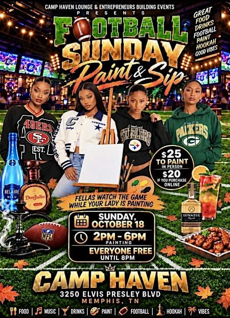 Football Sunday Paint & Sip