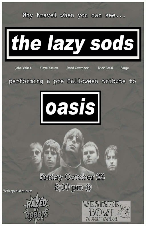 The Lazy Sods performing Oasis/Razed By Robots