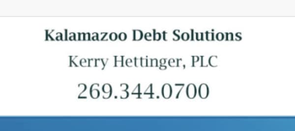Kalamazoo Debt Solutions – Kerry Hettinger, PLC