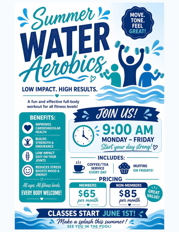 Summer Water Aerobics