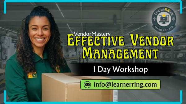 Effective Vendor Management 1-Day Workshop|Dayton, OH