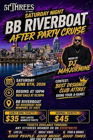 51Threes Riverboat Party
