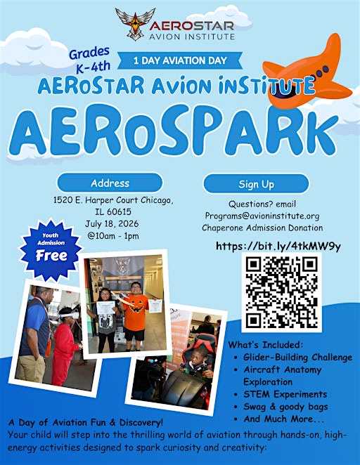 AeroSparks Aviation Exploration Day: Grades K-4th