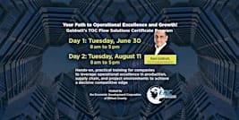 Theory of Constraints (TOC) Flow Solutions Certification Workshops
