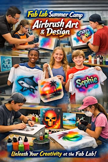 Fab Lab Summer Camp: Airbrush Art & Design