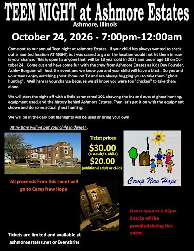 TEEN Night at Ashmore Estates