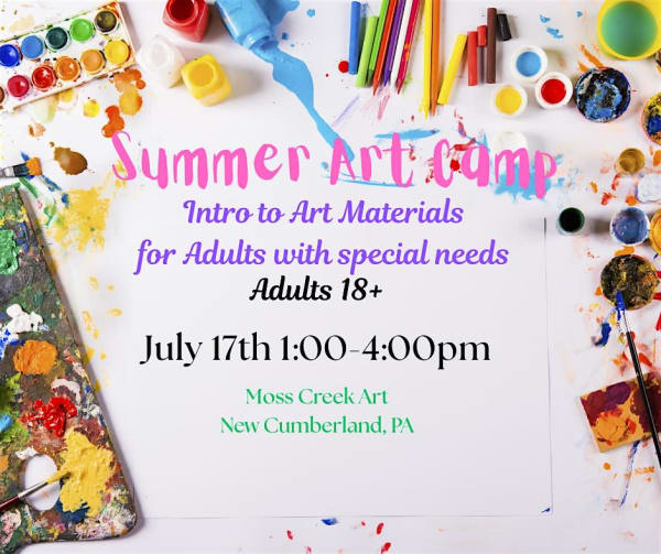Summer Art Camp: Intro to Art for Adults with Special Needs (18+)