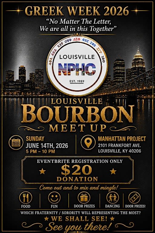 Louisville NPHC Greek Week Bourbon Meet Up