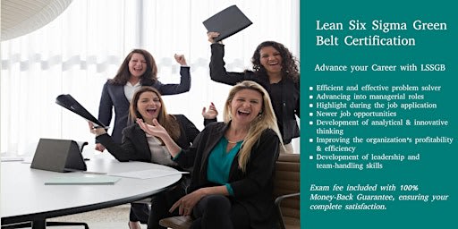 Lean Six Sigma Green Belt Certification (LSSGB) Training in Pittsburgh, PA