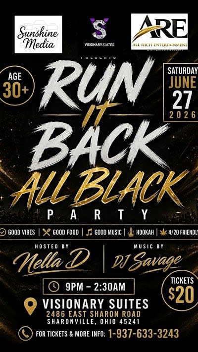 RUN IT BACK ALL BLACK PARTY